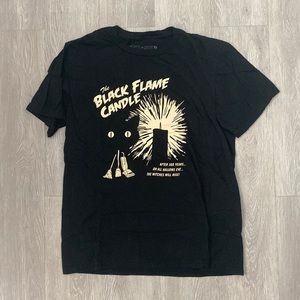Whosits and Whatsits The Black Flame Candle tee size medium Hocus Pocus Binx